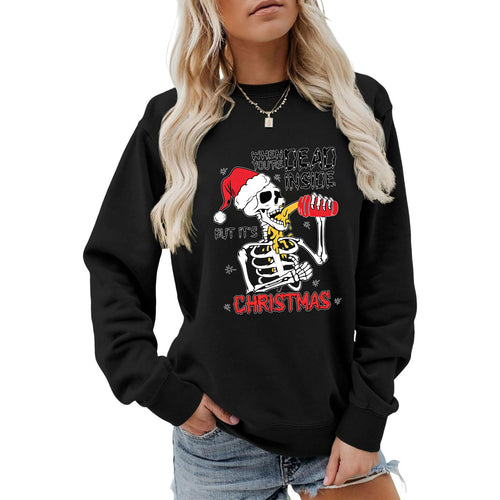 "When You're Dead Inside" Graphic Hoodie | Cotton Blend