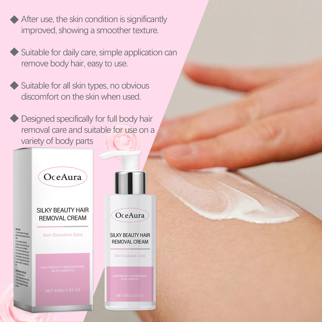 Women's Hair Removal Cream | Jojoba Oil, Armpit, Leg & Body