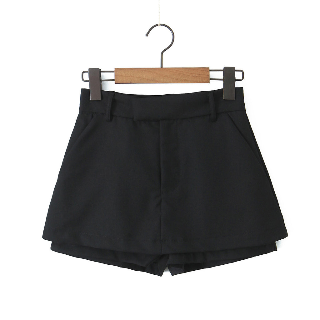 Women's Office Mini Skort | Black & Gray