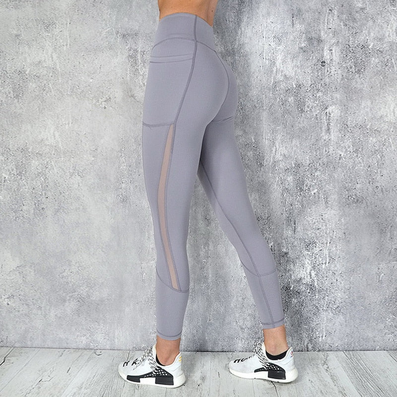 Women's High-Waist Yoga Leggings with Phone Pocket | Gym & Running