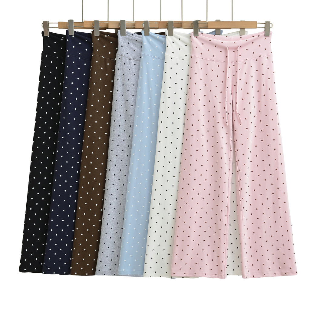 Women's Polka Dot High-Waist Wide Leg Pants | 7 Colors