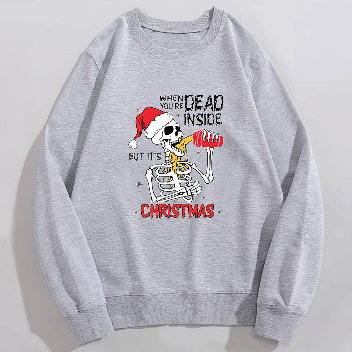 "When You're Dead Inside" Graphic Hoodie | Cotton Blend