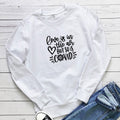 Women's Letter Print Round Neck Hoodie | Cotton Pullover, 7 Colors