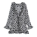 Women's Polka Dot Layered Blouse | Cotton, Long Sleeve, Loose Fit