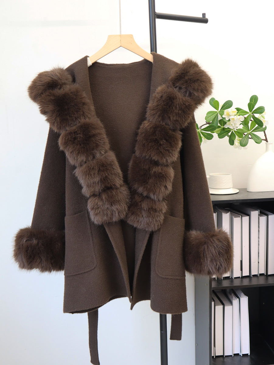 Women's Hooded Belted Cardigan Jacket | Loose Fit, 5 Colors
