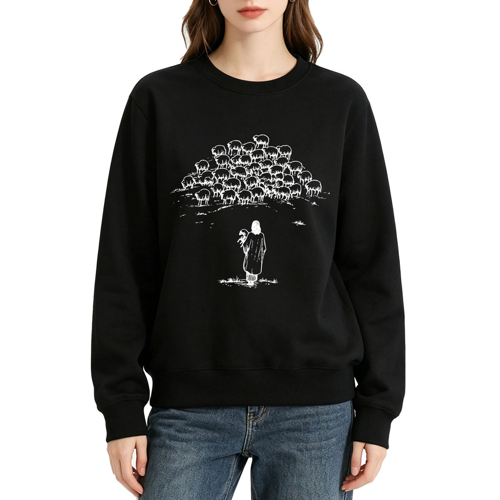 Women's Shepherd Print Hoodie | Cotton Blend, 10 Colors