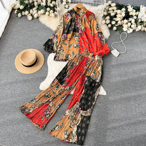 Women's Top & Pants Set | Polyester, One Size, 6 Styles