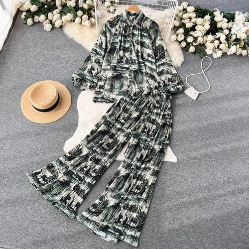 Women's Top & Pants Set | Polyester, One Size, 6 Styles