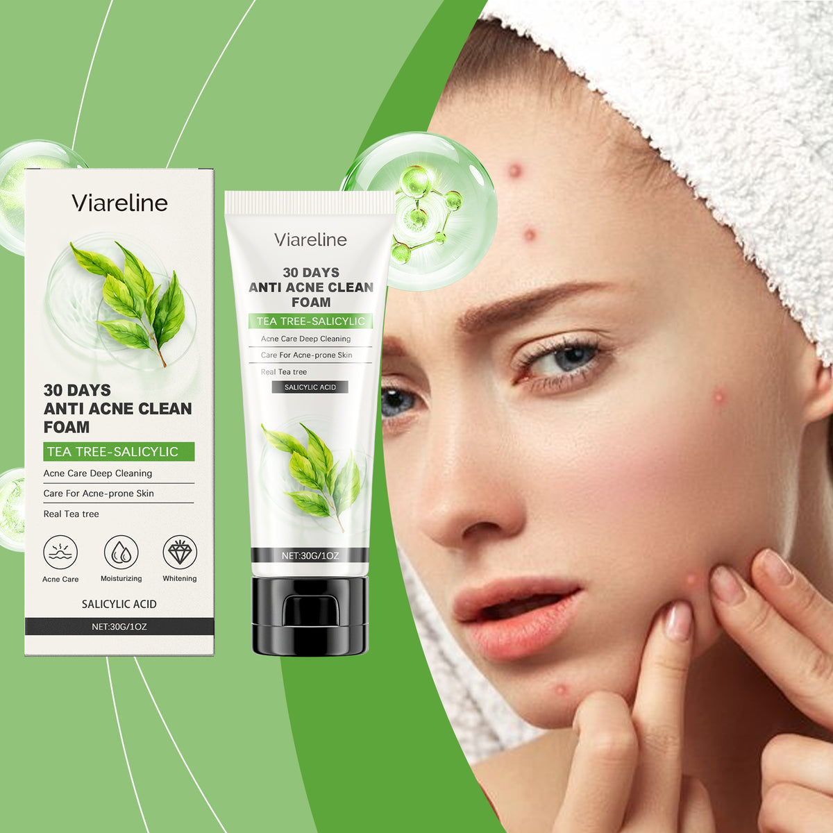 Salicylic Acid Foaming Face Cleanser | Gentle Daily Use