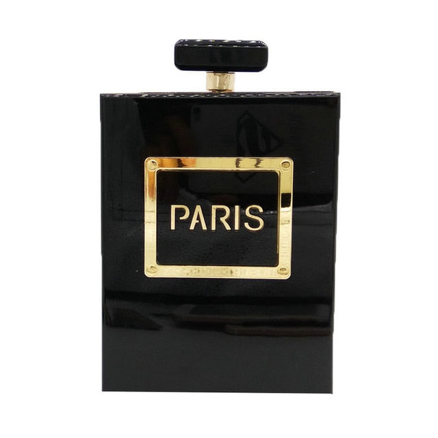 Perfume Bottle Clutch Crossbody Bag for Women