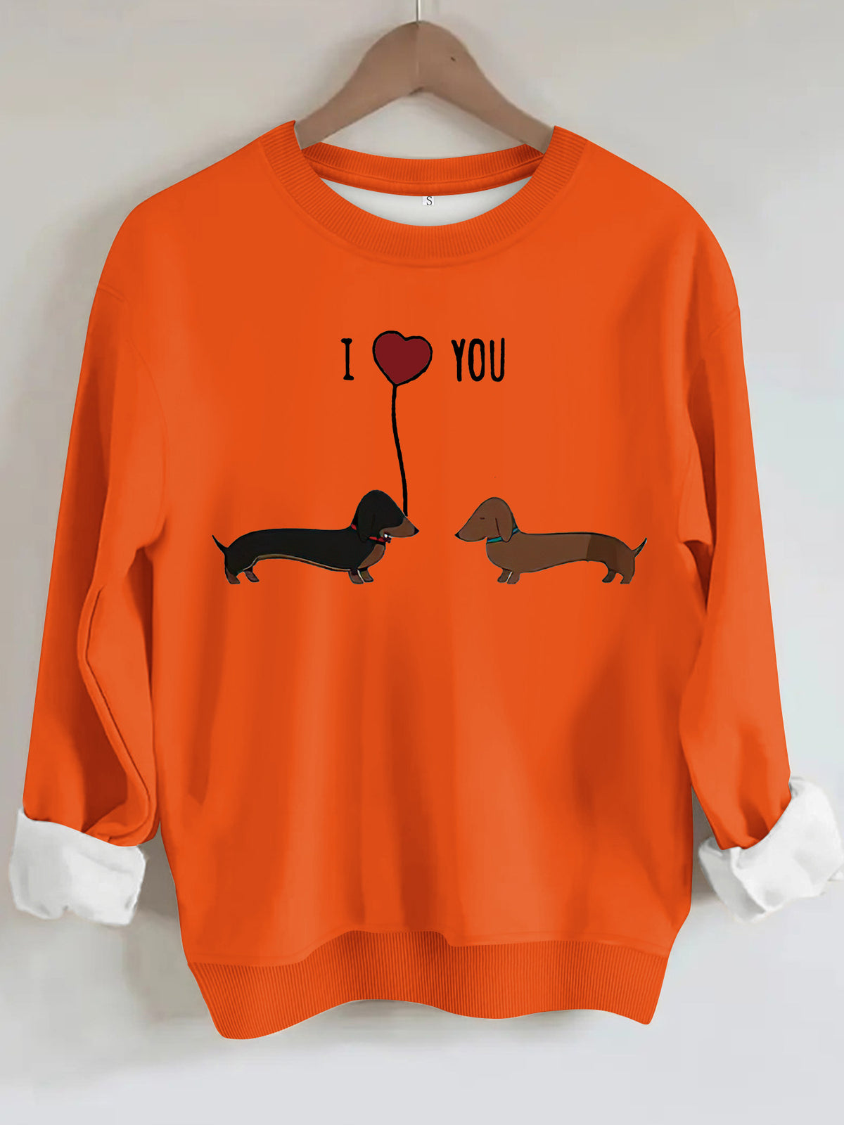 Women's Two Dog Print Hoodie | Pullover, 8 Colors - Pink