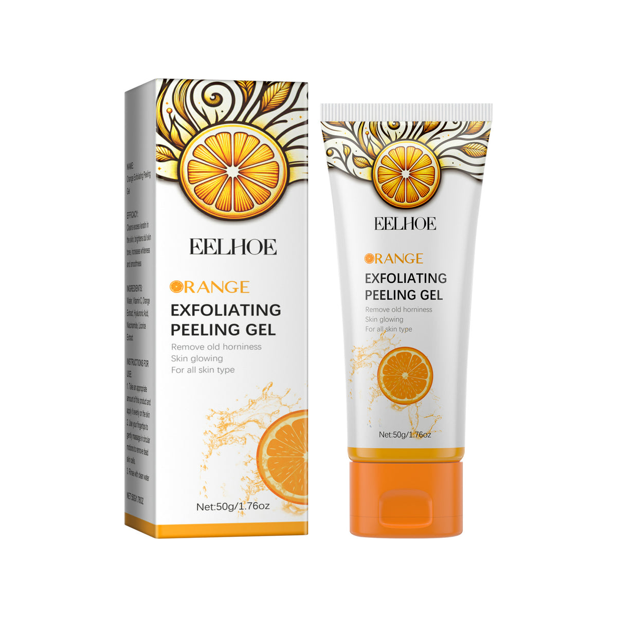 Vitamin C Exfoliating Face Gel | Orange Extract, Deep Cleansing