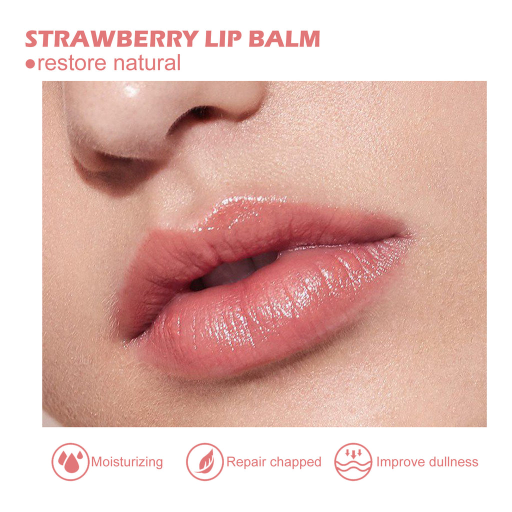 Strawberry Overnight Lip Mask | Honey & Collagen Lip Balm
