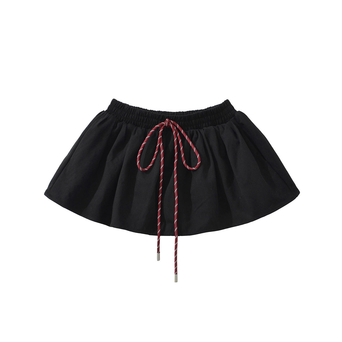 Women's Puffy Mini Skirt | Cotton Stretch, Ivory White or Black