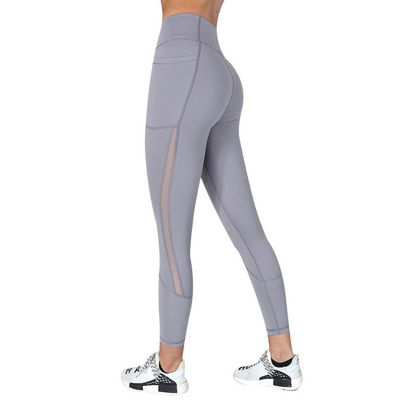 Women's High-Waist Yoga Leggings with Phone Pocket | Gym & Running