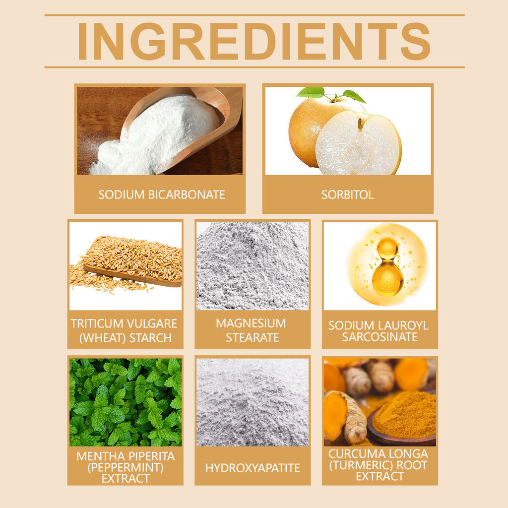 Turmeric Tooth Powder | Sodium Bicarbonate & Sorbitol