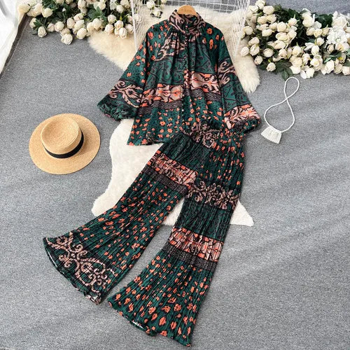 Women's Top & Pants Set | Polyester, One Size, 6 Styles