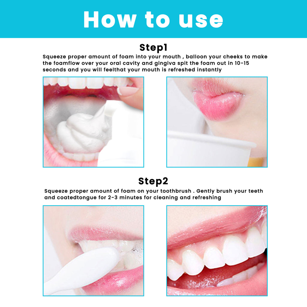 Baking Soda Tooth Mousse | Citrus & Mint Foam Toothpaste