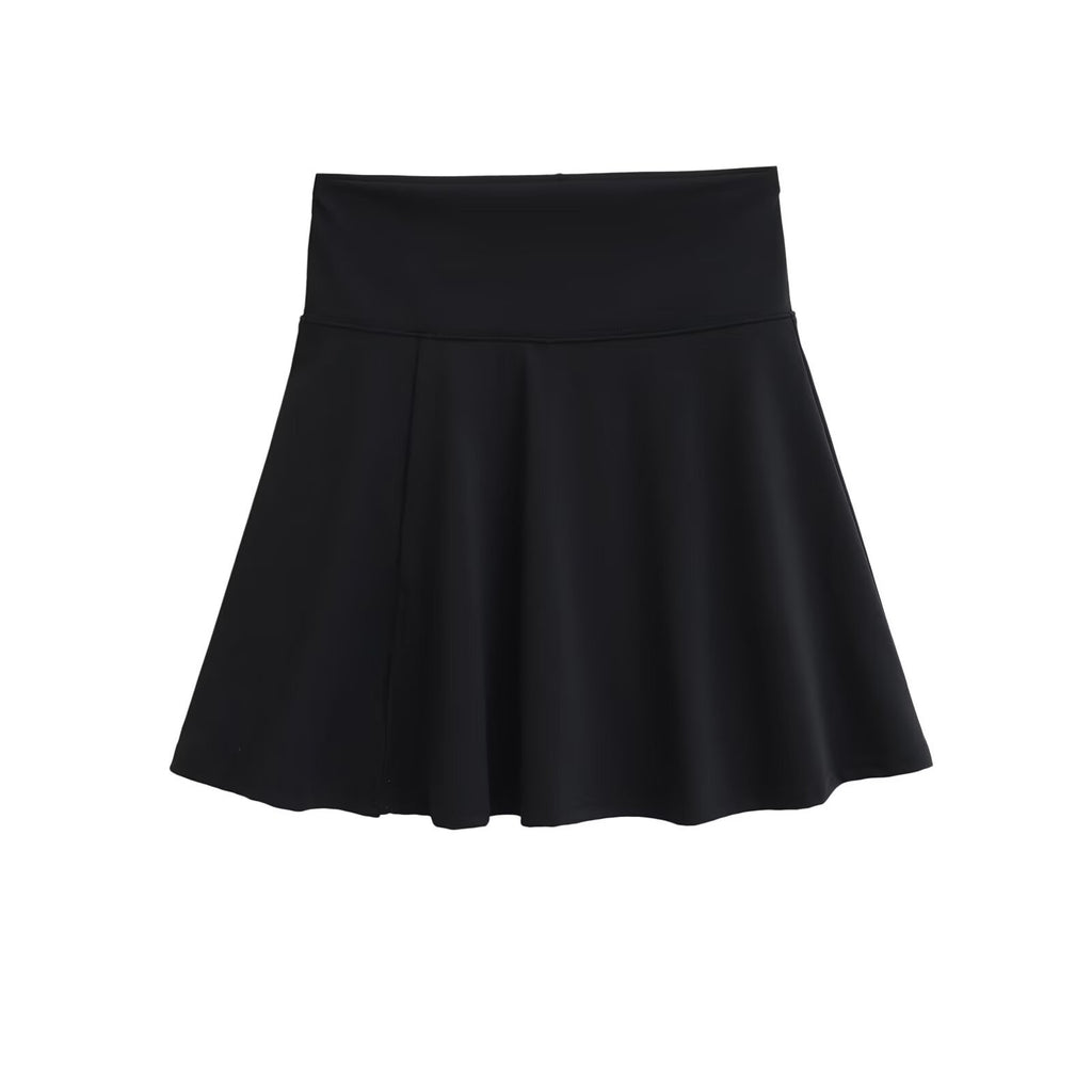 Women's A-Line Mini Skirt | Stretch Nylon, 5 Colors - Sky Blue