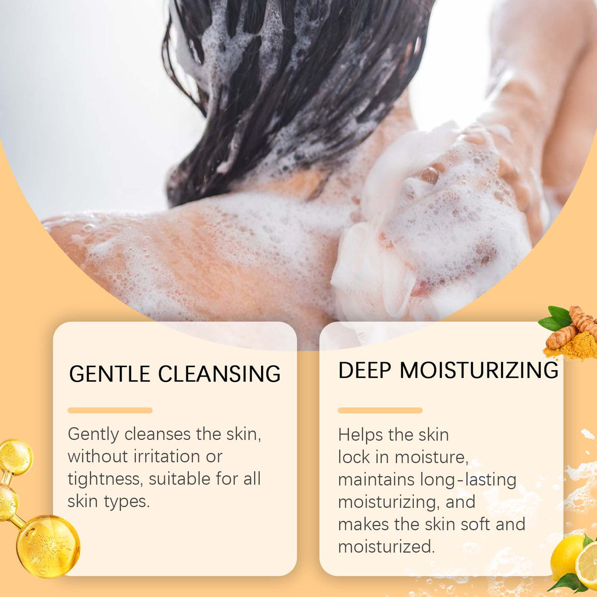Lemon Turmeric Soap | Gentle Cleansing Bar for Face & Body