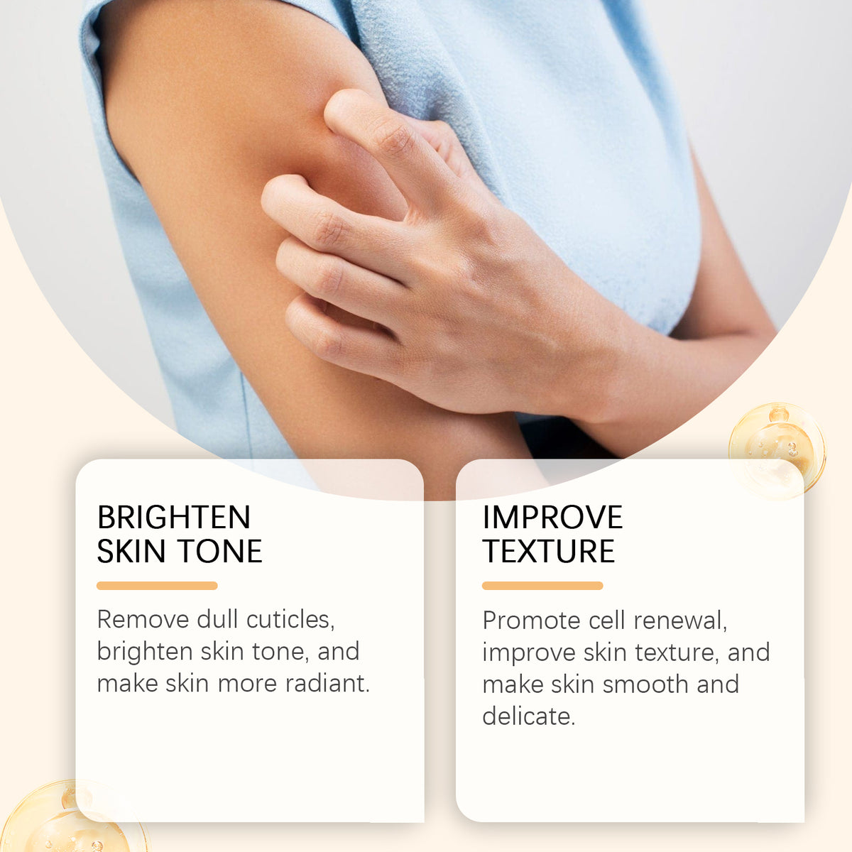 Exfoliating Body Cream | Lactic Acid, Vitamin E & Allantoin