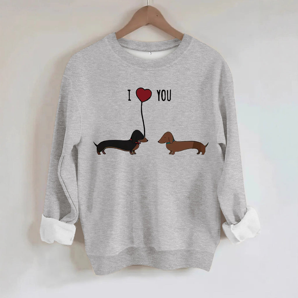 Women's Two Dog Print Hoodie | Pullover, 8 Colors - White