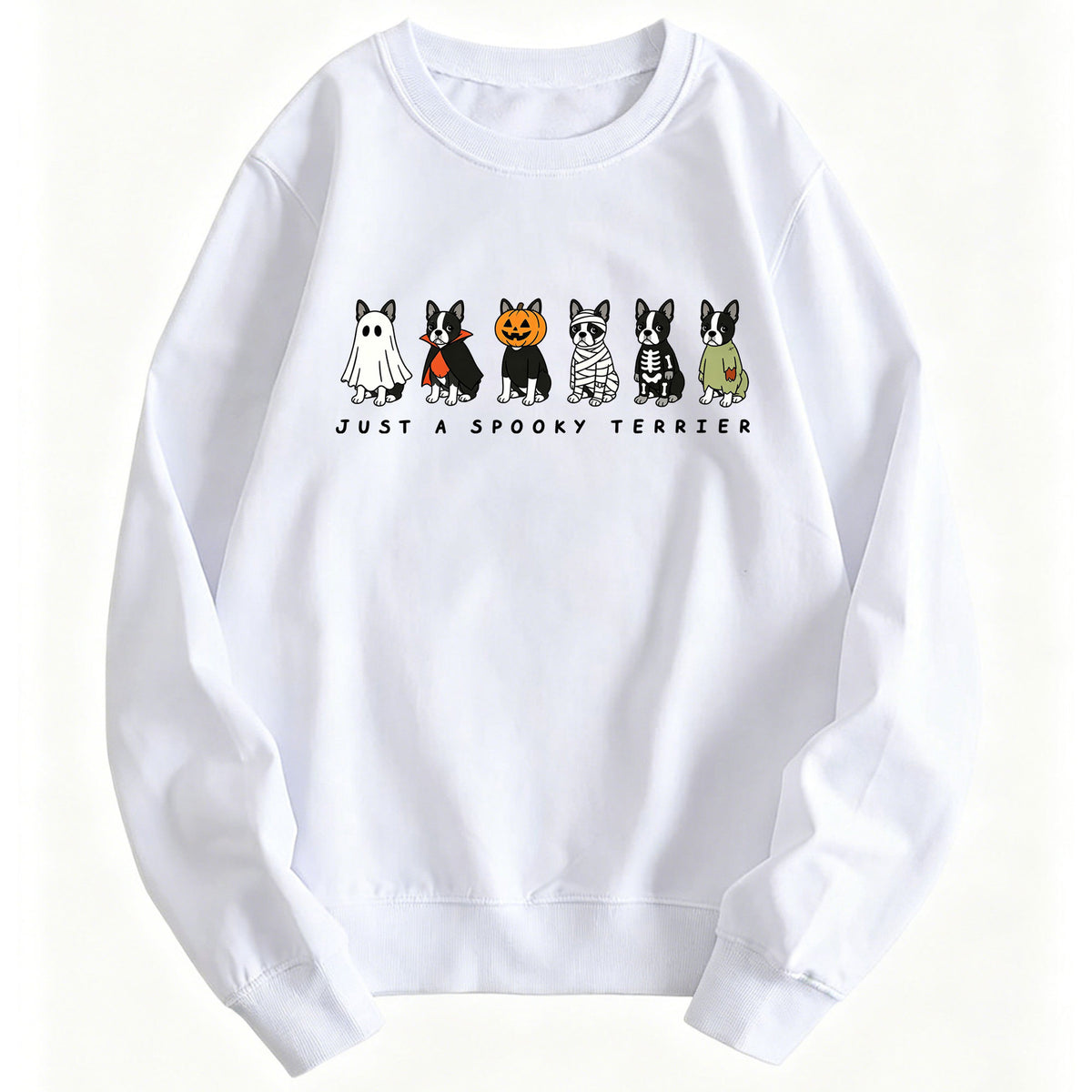 Spooky Terrier Graphic Hoodie | Cotton Blend