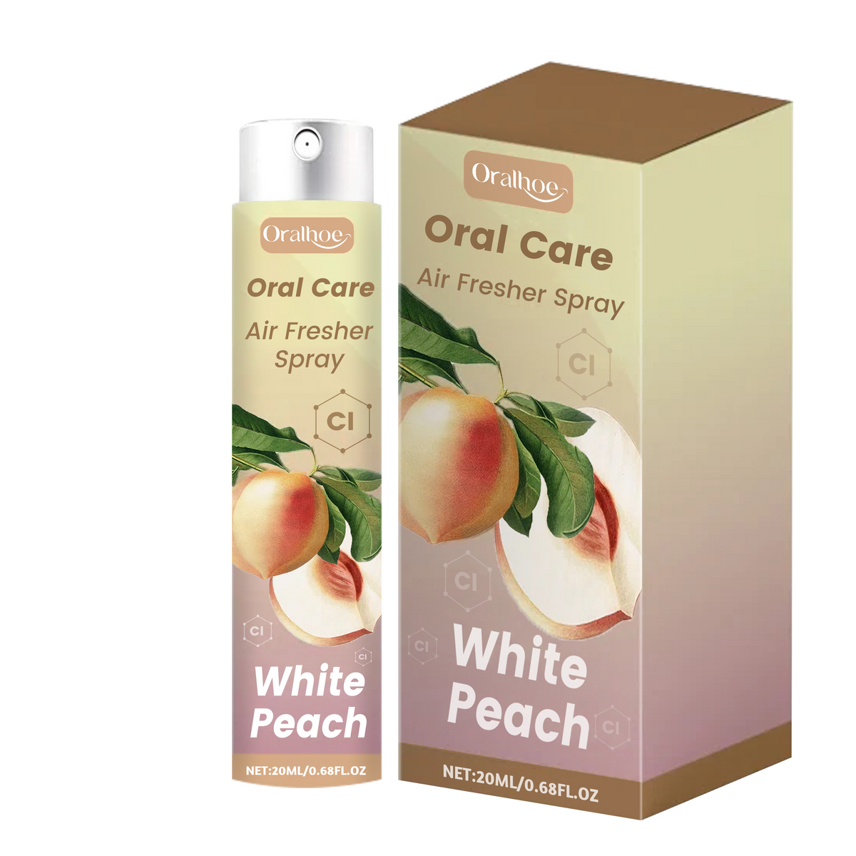 White Peach Breath Spray | Honey Peach Extract & Sorbitol