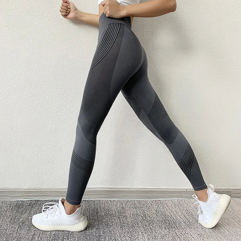 Women's High Waist Gym Leggings | Quick-Dry Stretch, 3 Colors