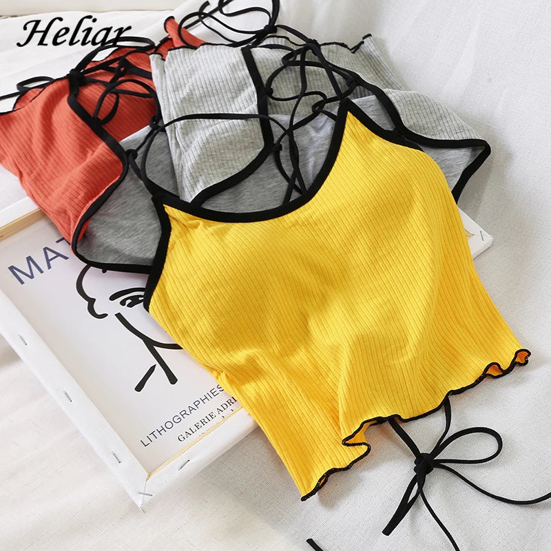 Women's Halter Backless Bandage Crop Top | Padded, One Size