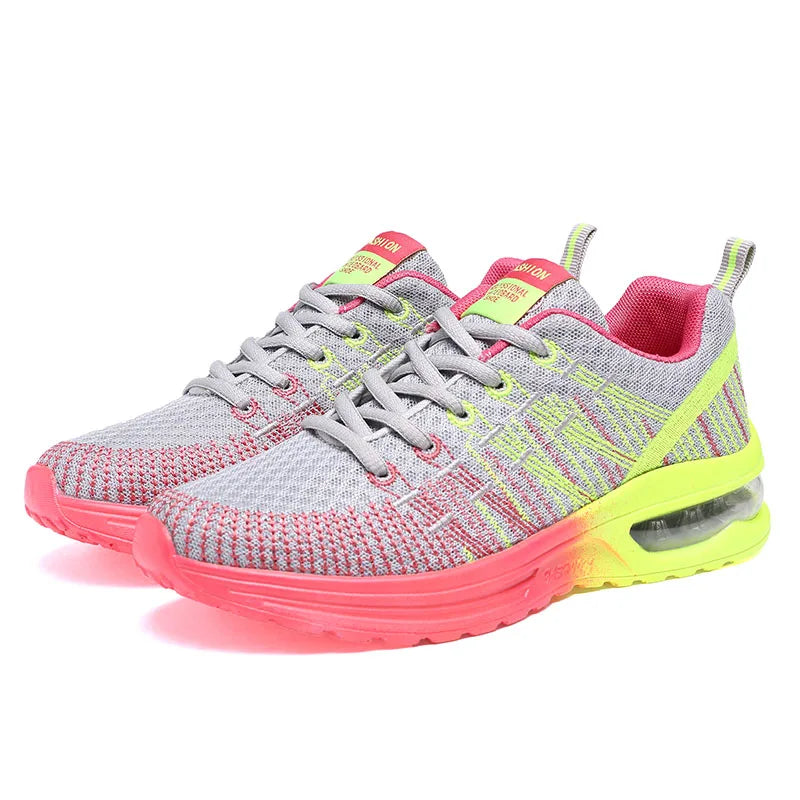 Women's Cushioned Mesh Running Sneakers | Breathable, 3 Colors