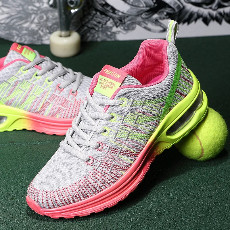Women's Cushioned Mesh Running Sneakers | Breathable, 3 Colors